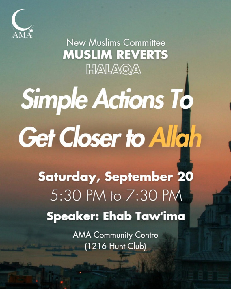 AMA New Muslims: Halaqa and Dinner