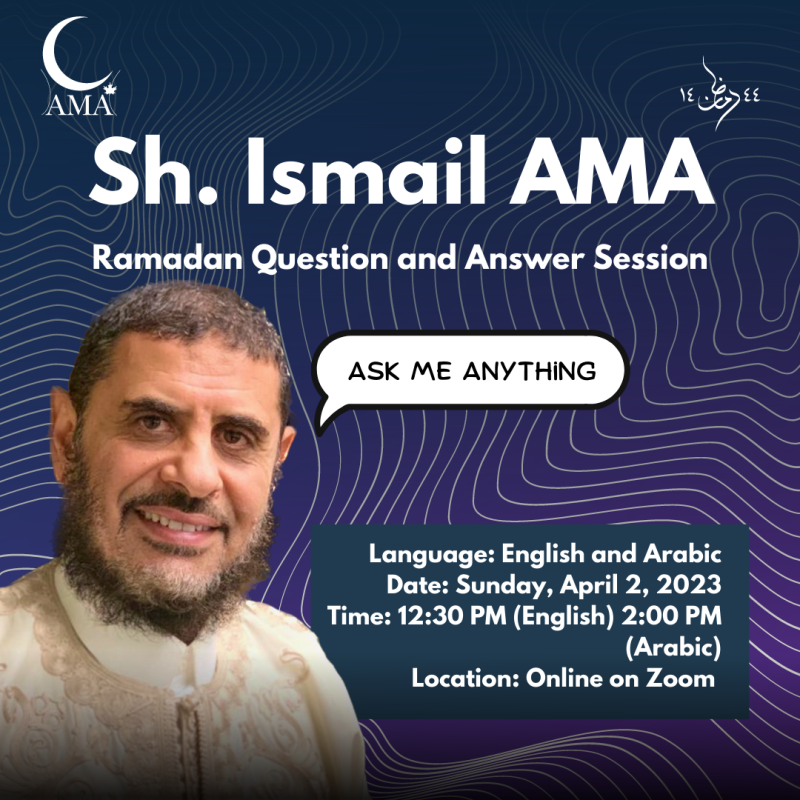 Ramadan Q&A with Sh. Ismail