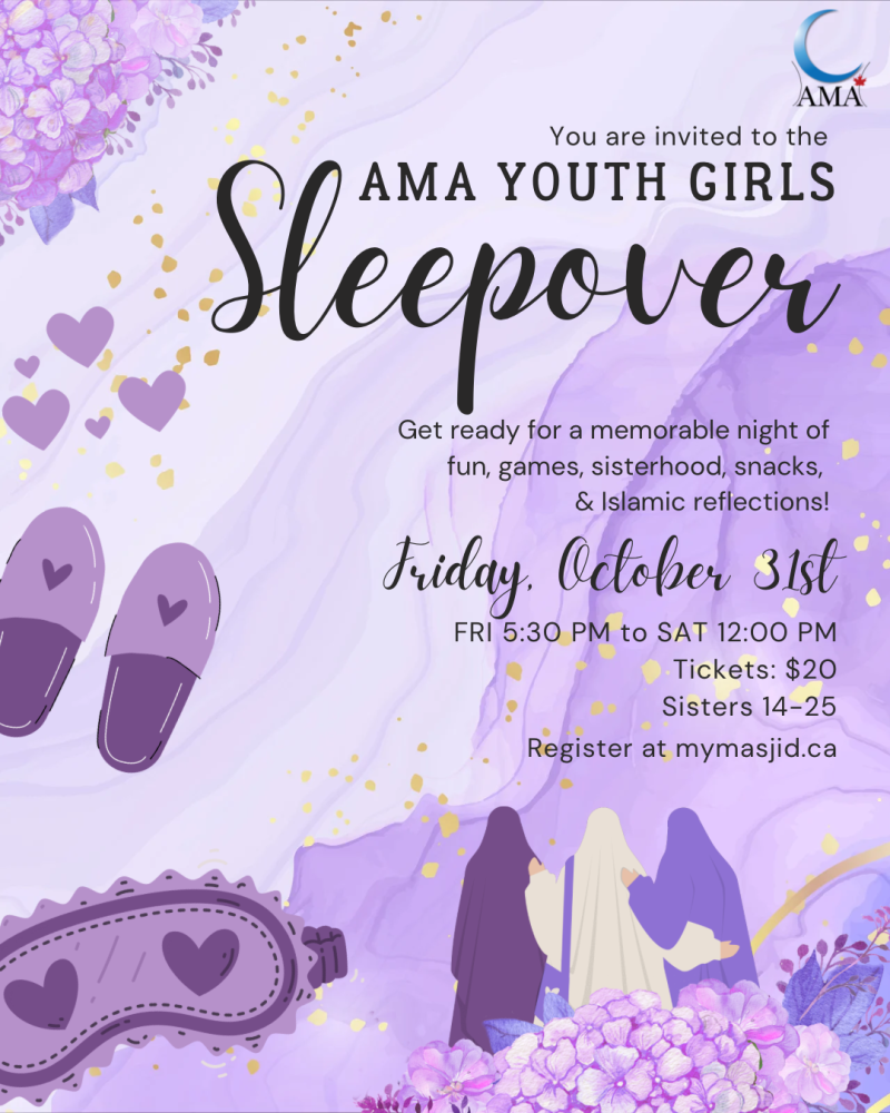 AMA Youth Girls Sleepover